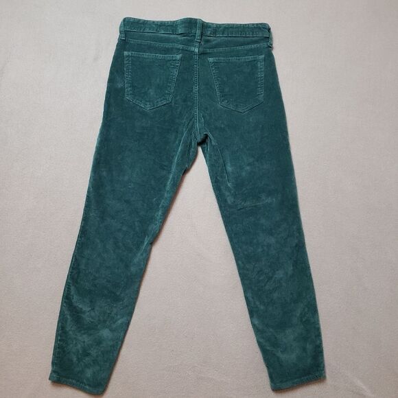 Lucky Brand Cords Ava Skinny Green Corduroy Pants - Picture 3 of 15